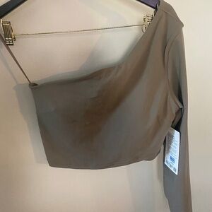 Lululemon align one shoulder top asymmetrical LS